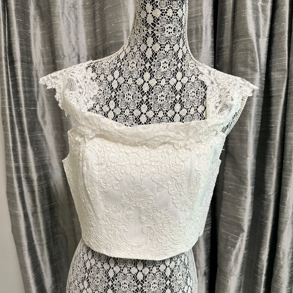White lace blouse